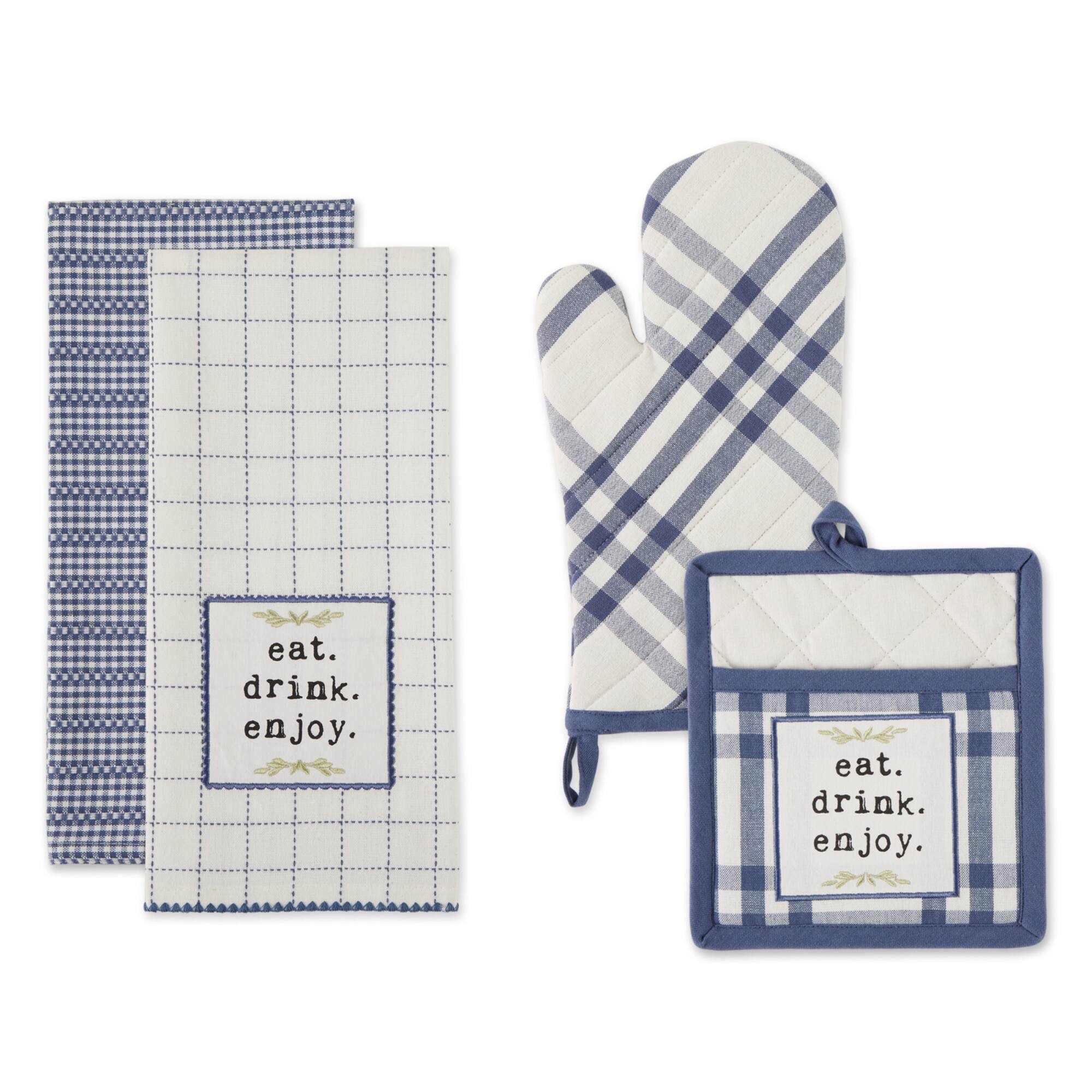 DII® Eat, Drink & Enjoy Kitchen Towels